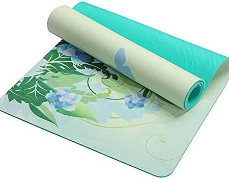 Suede Lotus Pattern Non-Slip Yoga Mat