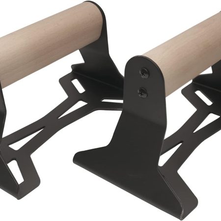 Portable Wooden Push-Up Bars with Ergonomic Handle, Lightweight Floor Strength Training Support