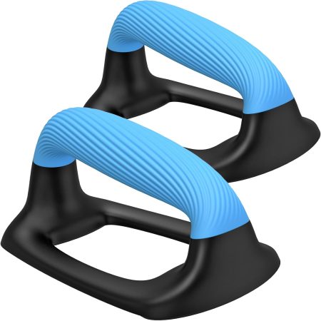 Push-Up Bars with Thickened Soft Plastic Handle and Stable Non-Slip Base, Floor Strength Training Push-Up Stands