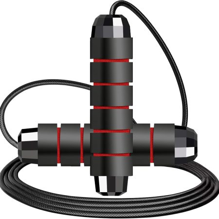 Jump Rope,Adjustable Skipping Rope with Soft Foam Handles, Tangle-Free Rapid Speed Jumping Rope with Ball Bearings for Women, Men, and Kids Aerobic Exercise