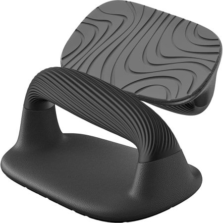 Push-Up Bars with Anti-Slip Soft Plastic Handles and Non-Slip Base Pads, Floor Strength Training Equipment