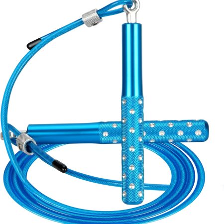 Jump Rope, Speed Jumping Rope for Training Fitness Exercise, Adjustable Adults Workout Skipping Rope for Men, Women, Kids, Girls
