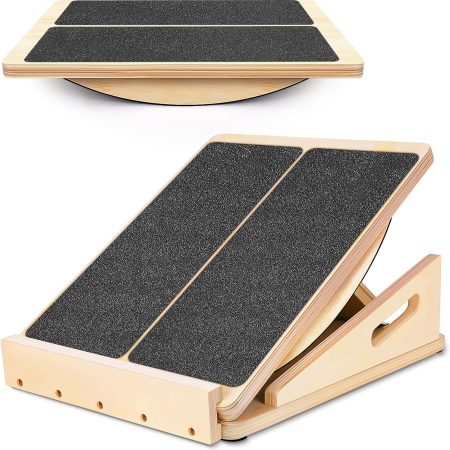 2-in-1 slant board & balance board