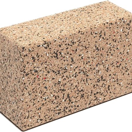 Cork yoga blocks (for yoga, Pilates, and meditation); non-slip, non-toxic, hypoallergenic, eco-friendly, lightweight, large-size blocks (9 x 6 x 4 inches, cork blend material); suitable for yoga and fitness workouts.