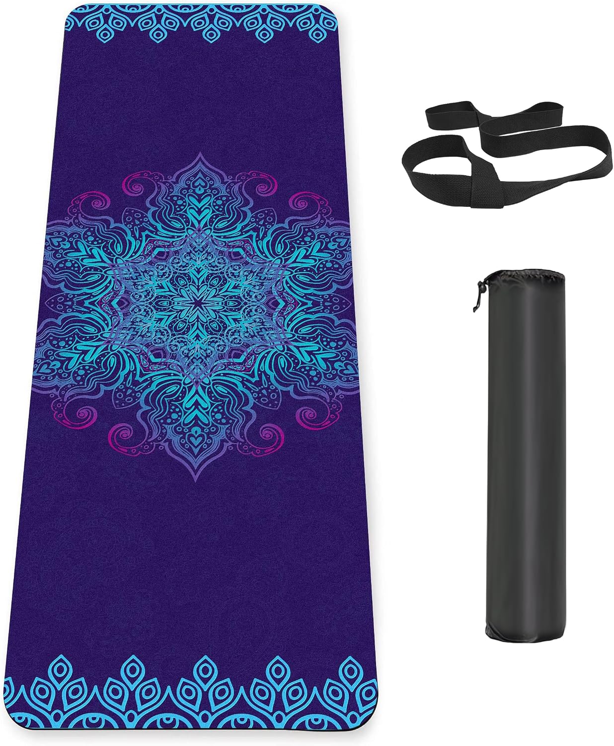 Non-Slip Thick Yoga Mat with Strap